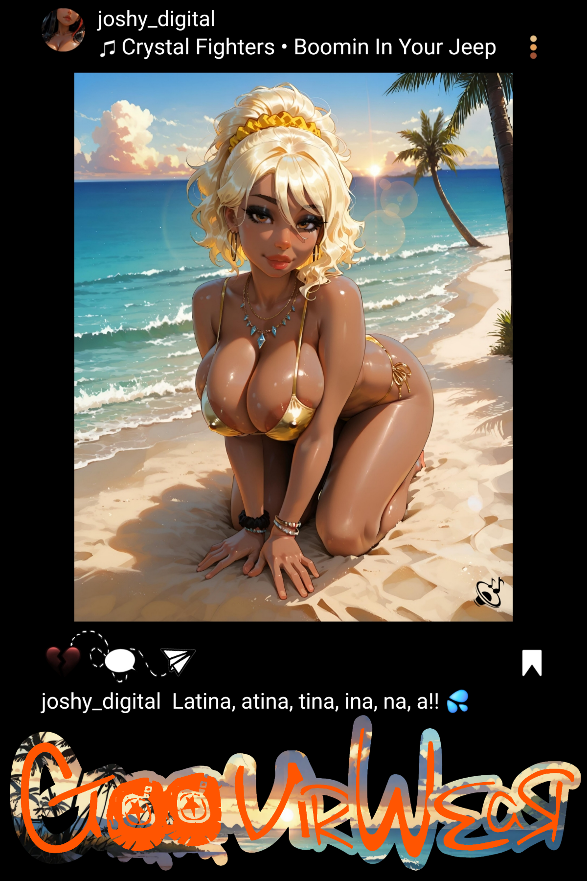 Atina-A💦 GoonrWear IG Post Style - Kiss-cut vinyl decals